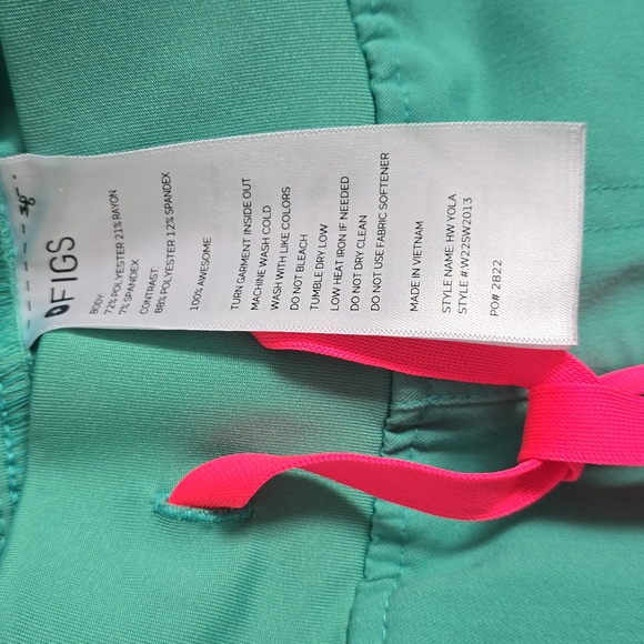 Figs Aqua Technical Collection Jacket and Pants Size XS - Picture 12 of 12